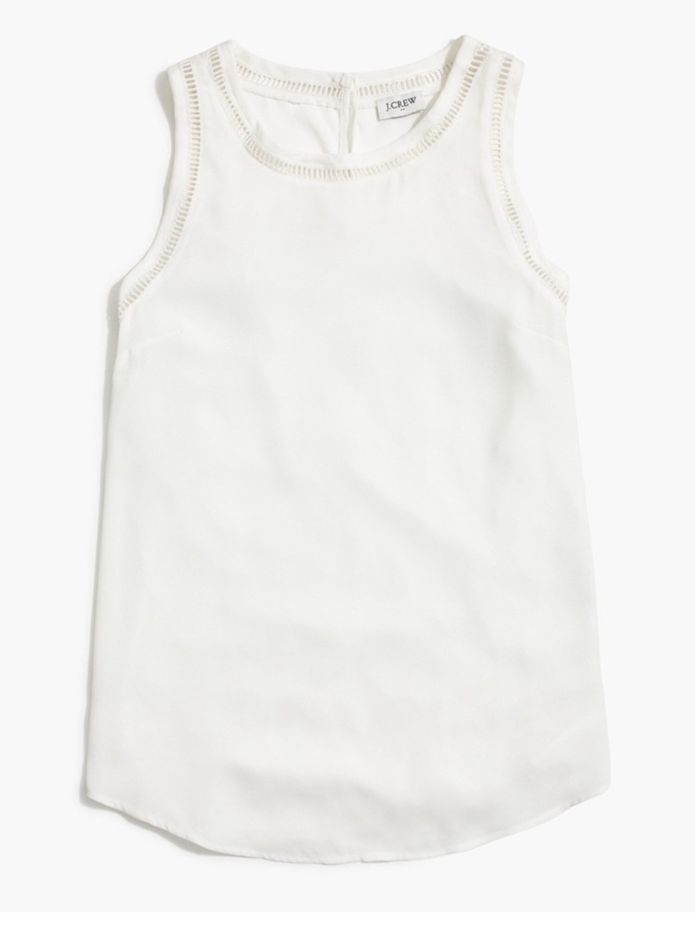 J.Crew Drapey Top with Ladder Trim in pink size 00